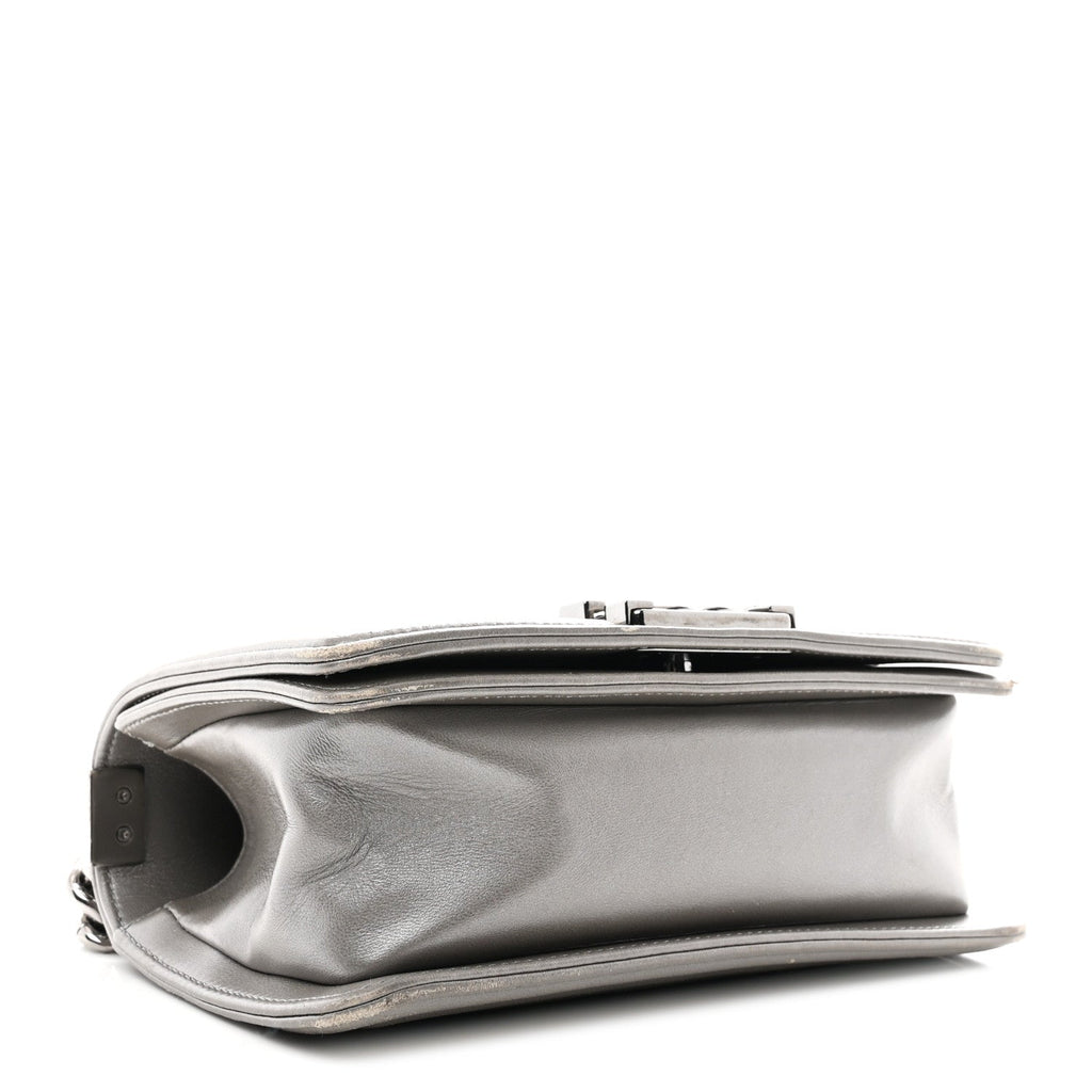 Galuchat Stingray Small Boy Flap Silver