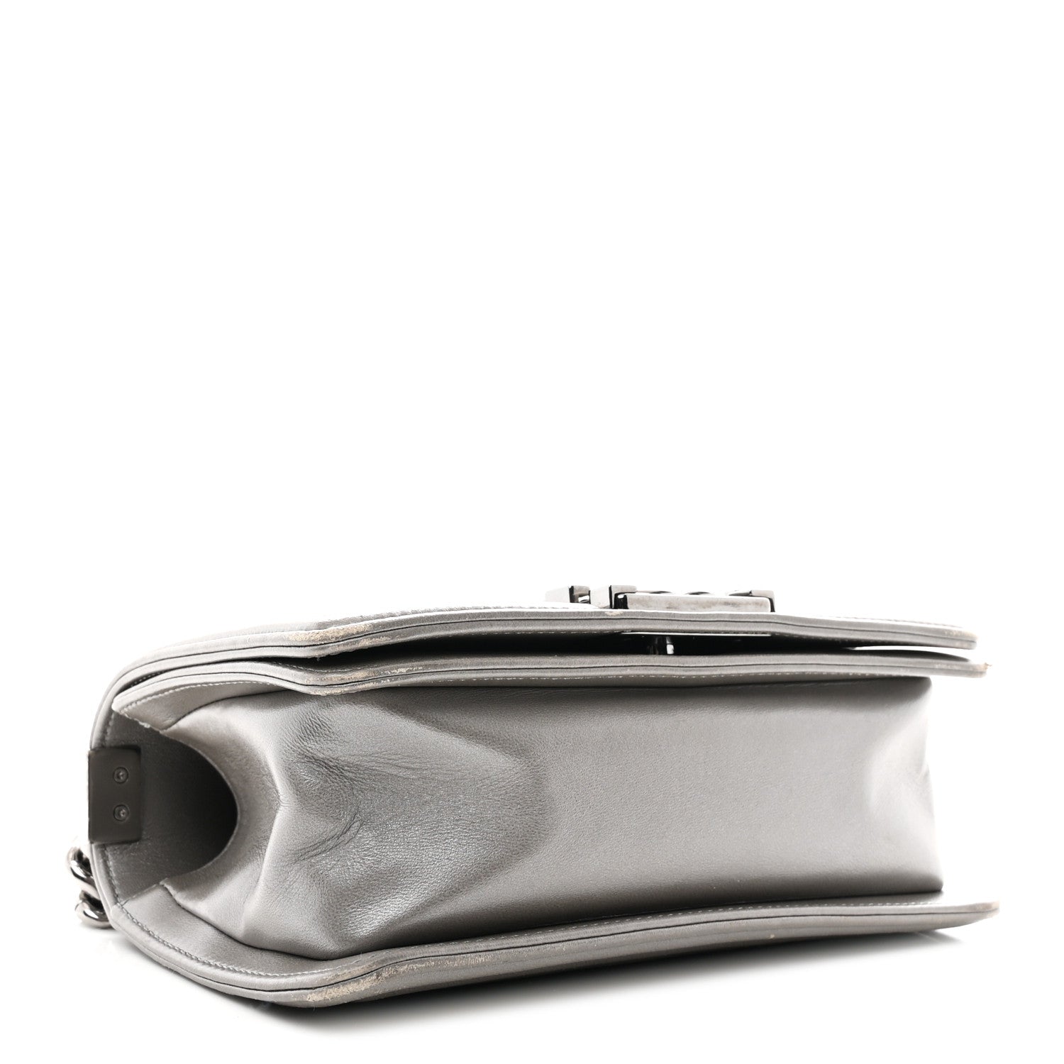 Galuchat Stingray Small Boy Flap Silver