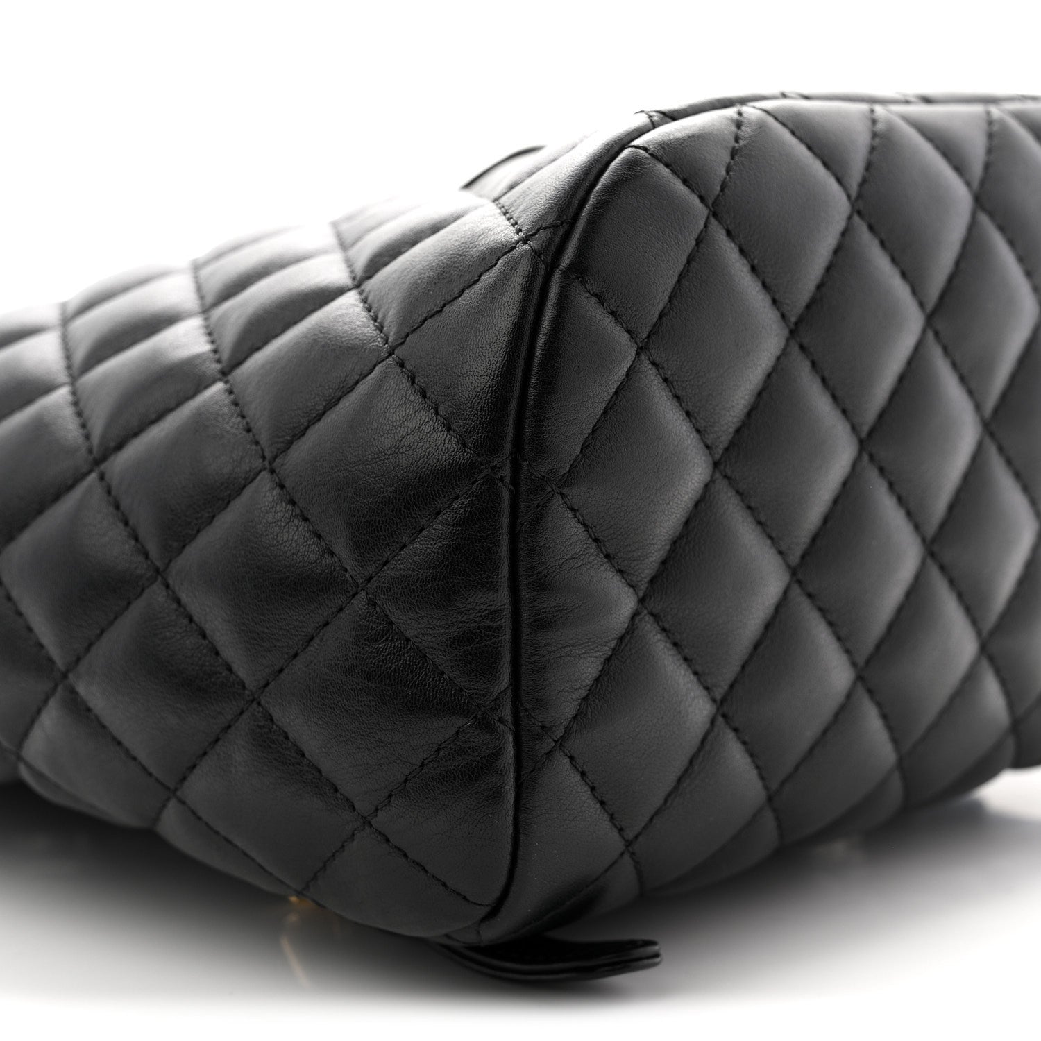 Lambskin Quilted Small Urban Spirit Backpack Black