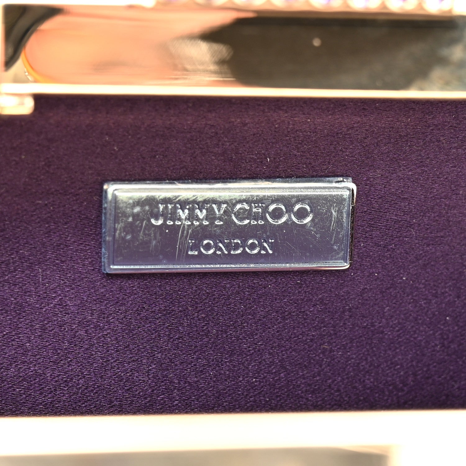 Crystal Micro Cloud Clutch Purple