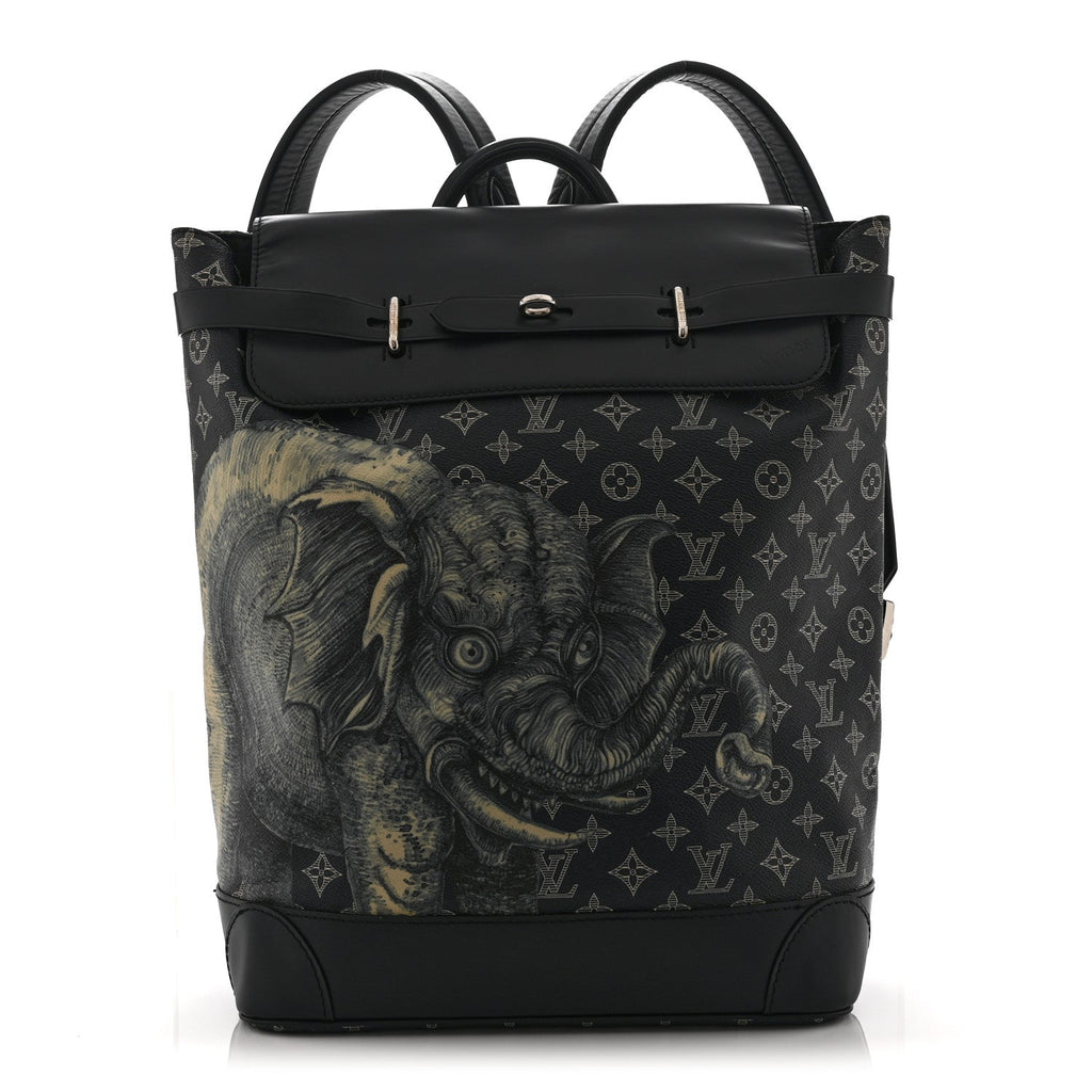 Savane Monogram Elephant Chapman Steamer Backpack Encre