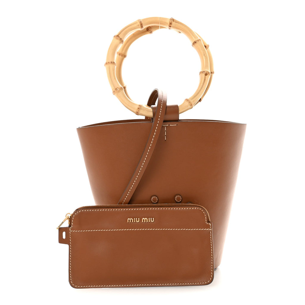 Nappa City Sport Bucket Bag Cognac