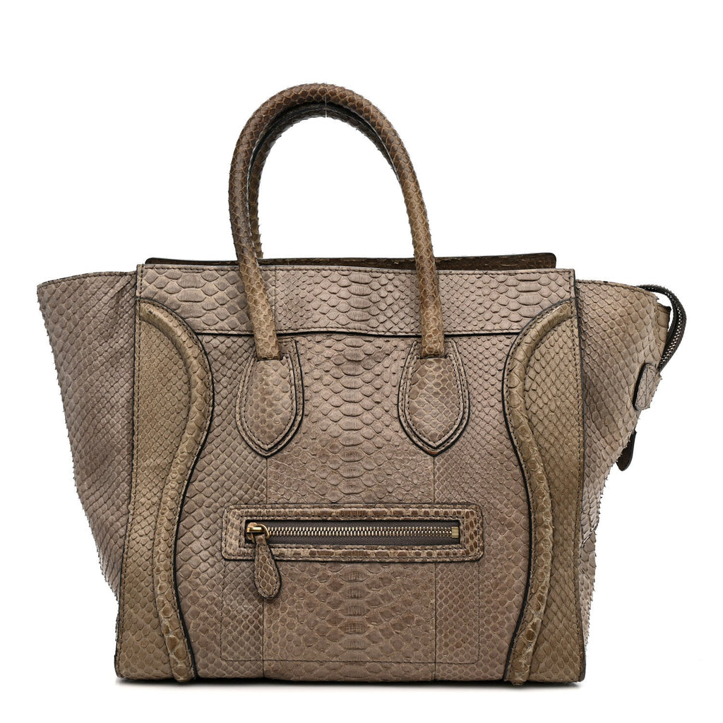 Snakeskin Mini Luggage Grey