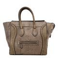 Snakeskin Mini Luggage Grey
