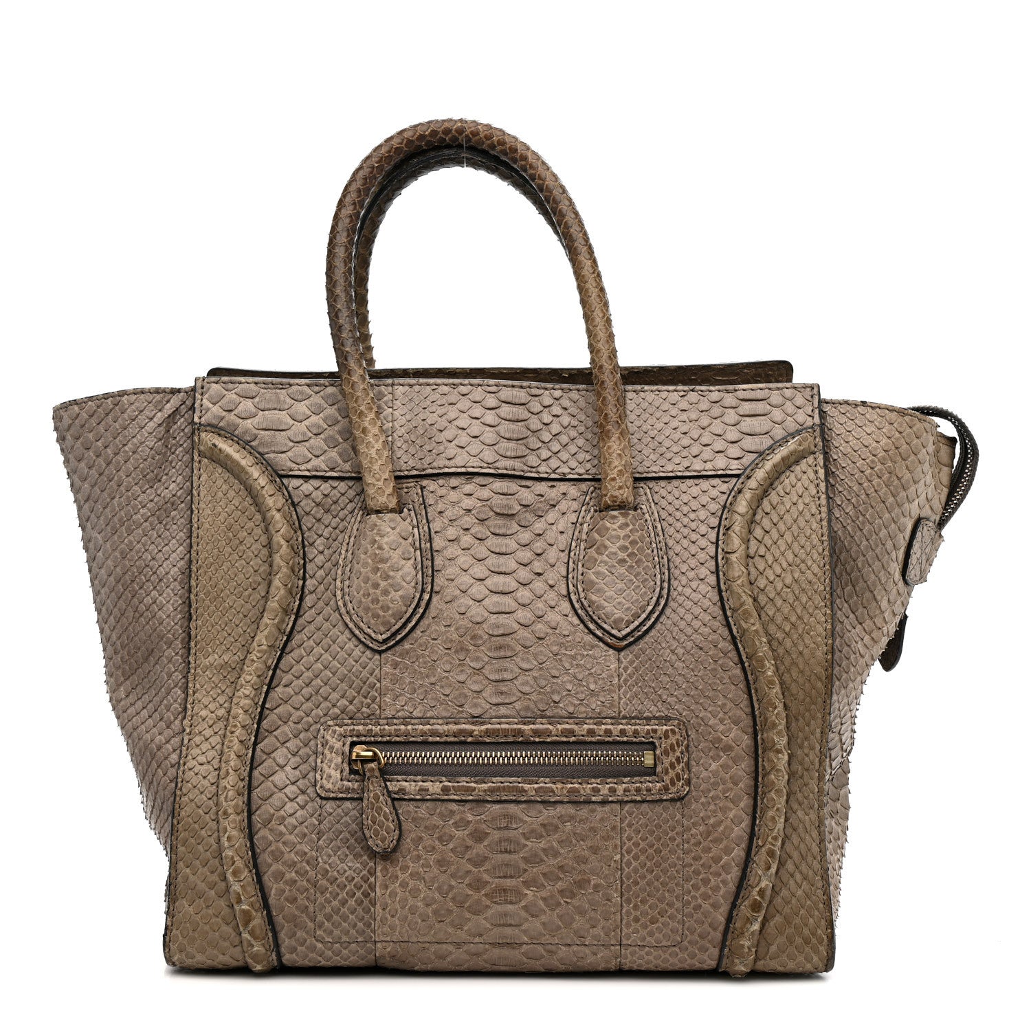 Snakeskin Mini Luggage Grey