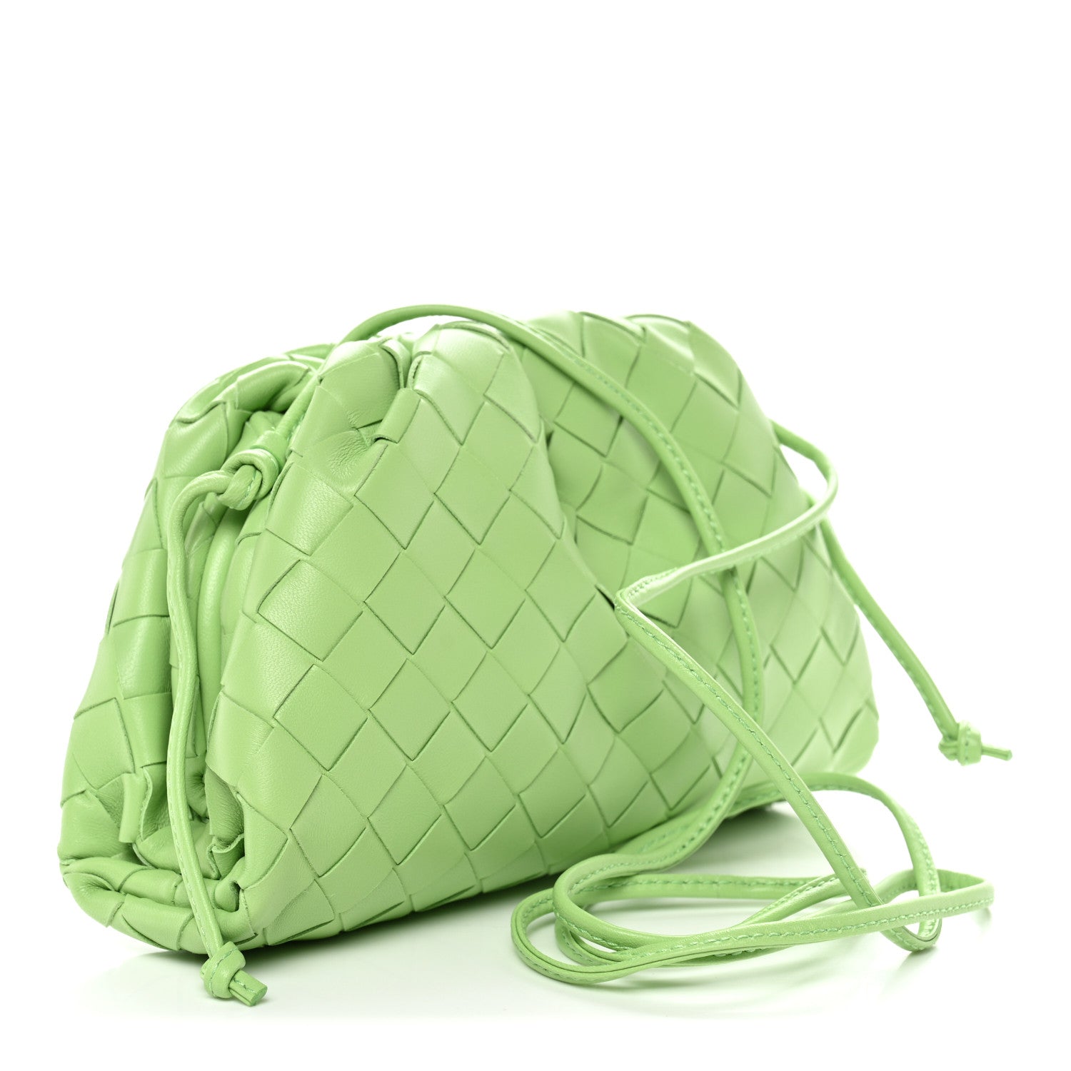 Nappa Intrecciato The Mini Pouch Pistachio