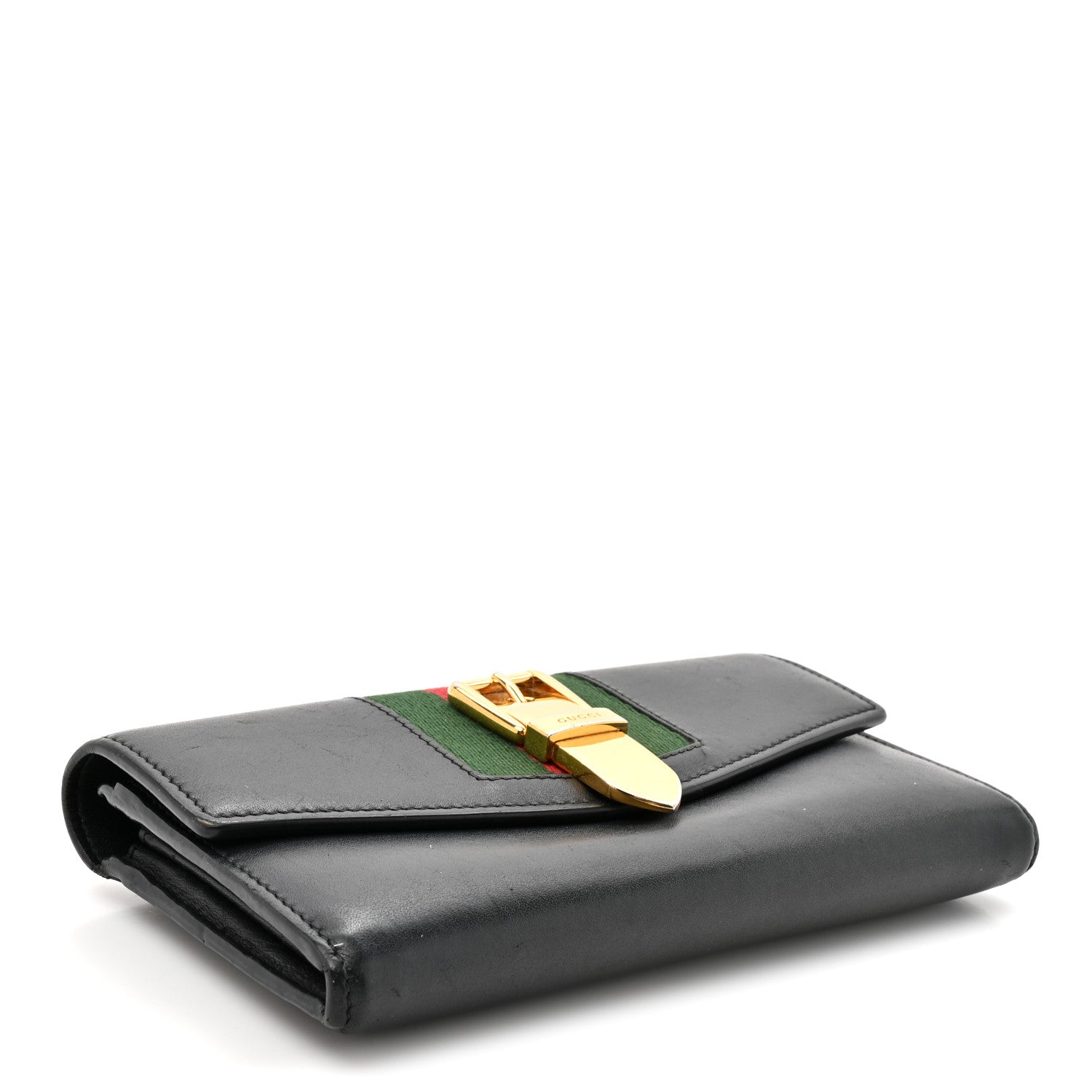 Calfskin Sylvie Continental Wallet Black