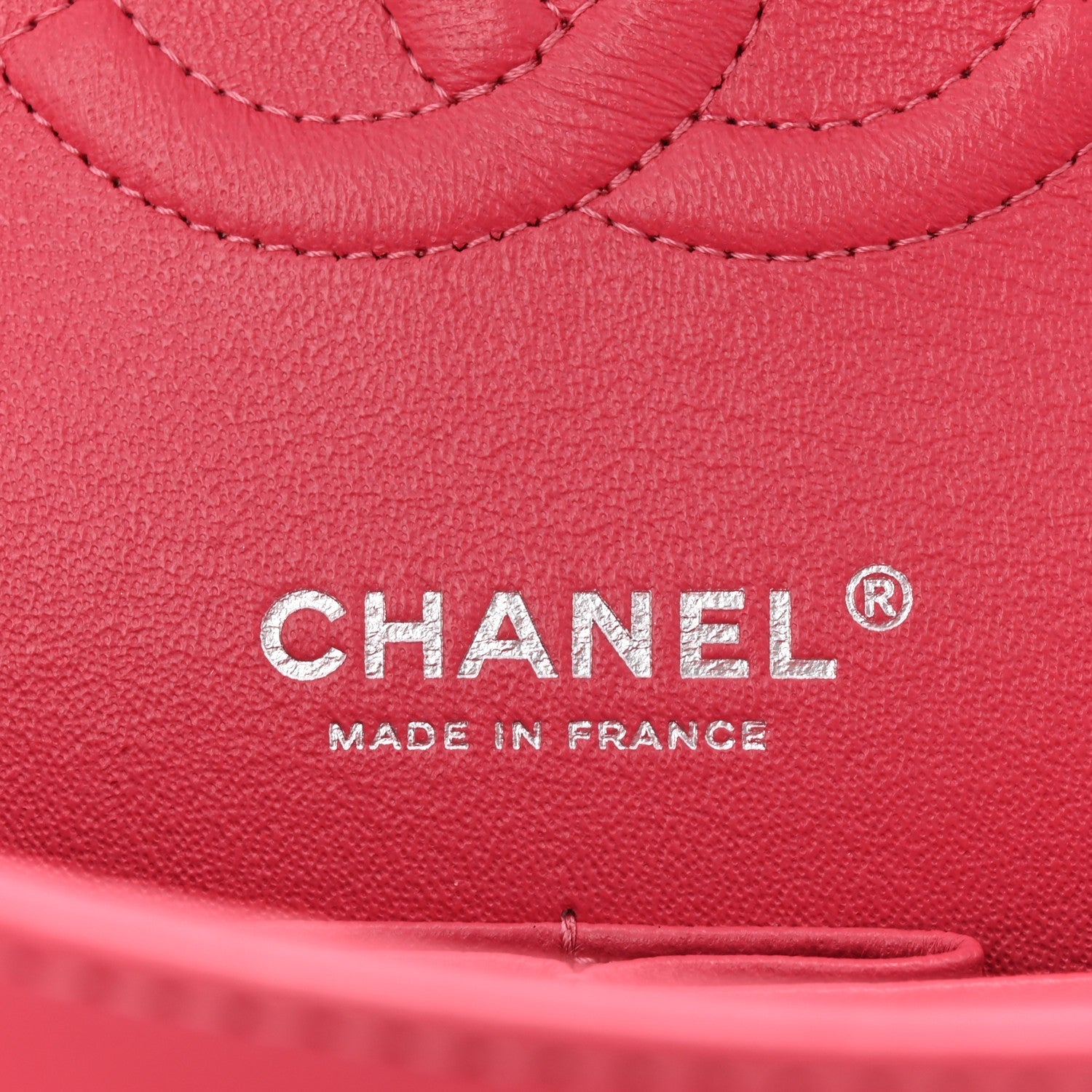 Lambskin Quilted Medium Double Flap Pink