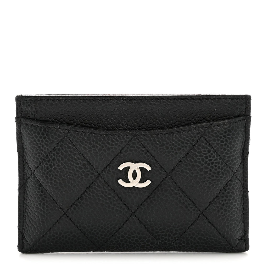 Caviar Quilted  Holder Black