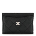 Caviar Quilted  Holder Black