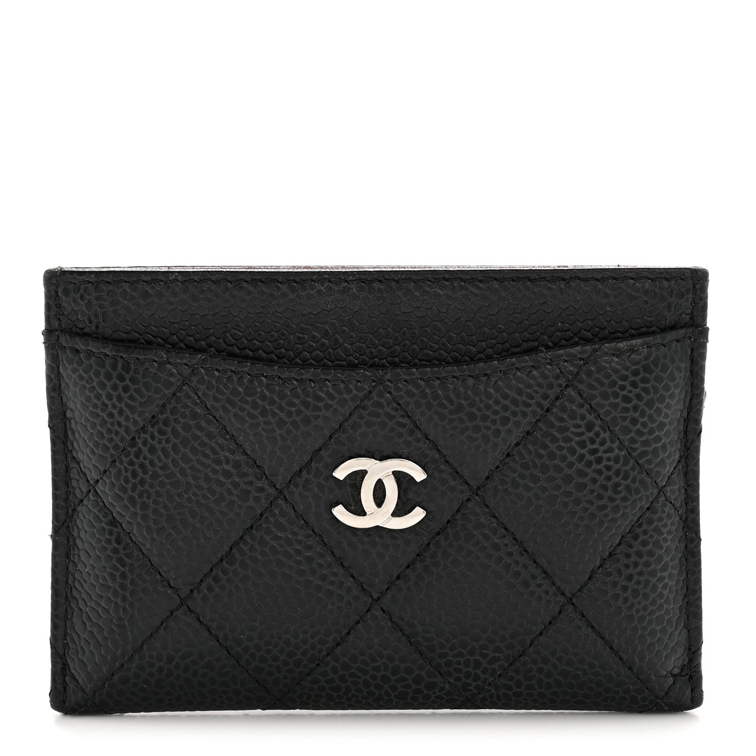 Caviar Quilted  Holder Black