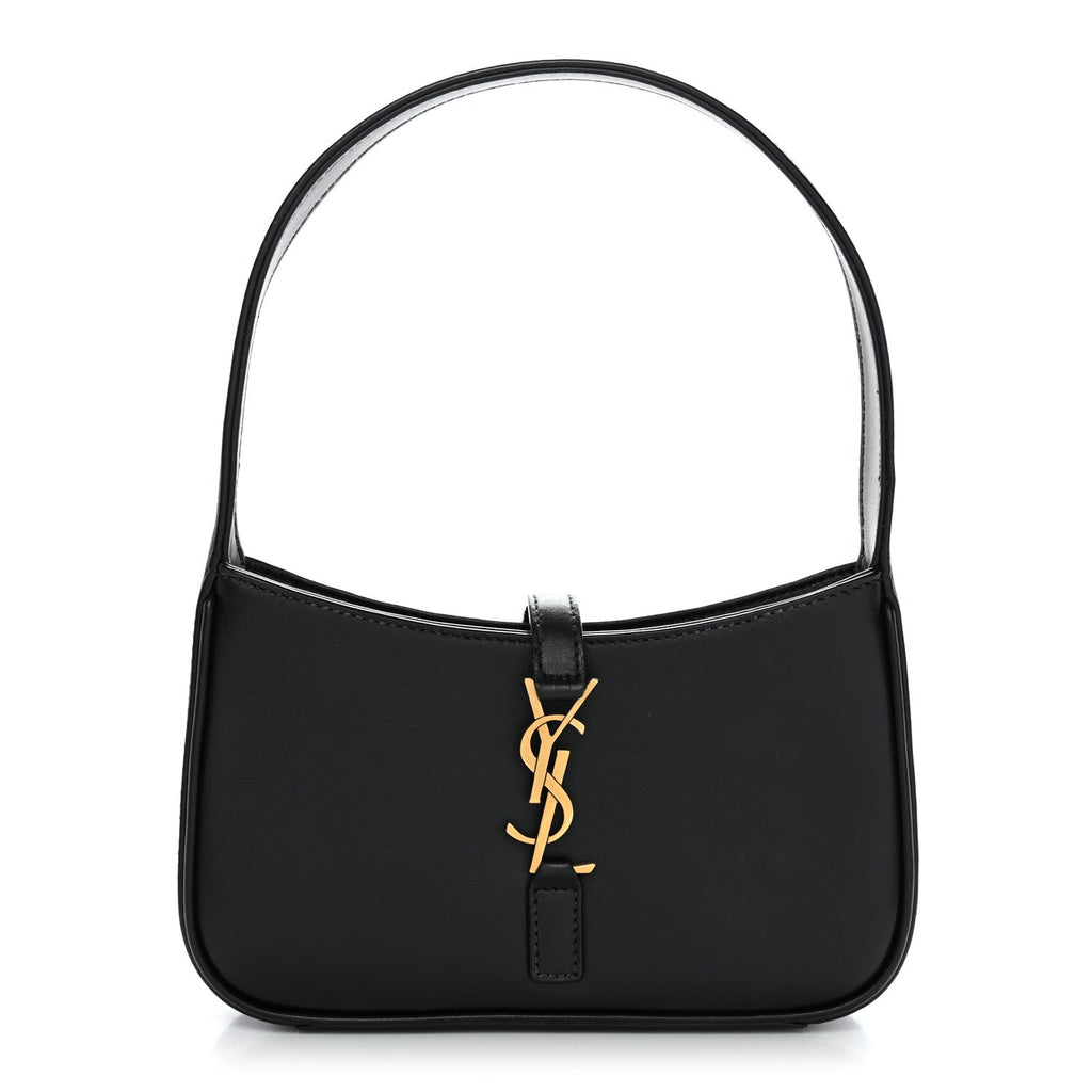 Smooth Calfskin Le 5 A 7 Mini Hobo Black