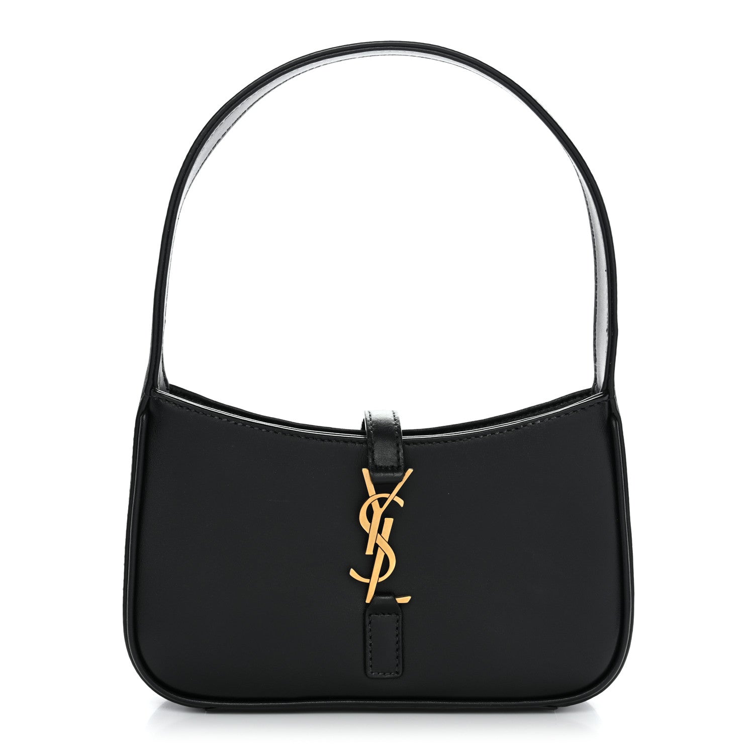 Smooth Calfskin Le 5 A 7 Mini Hobo Black