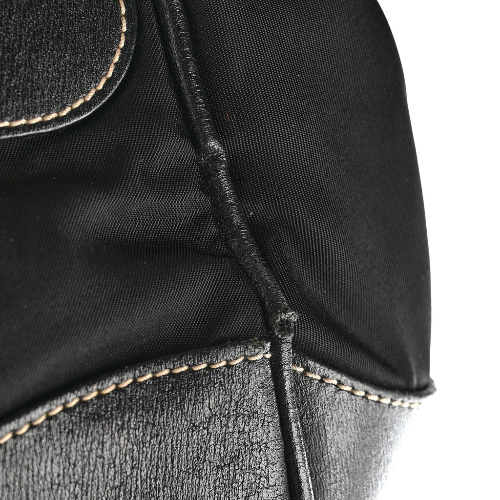 Tessuto Nylon Moon Shoulder Bag Black