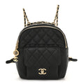 Caviar Quilted Small CC Day Backpack Black