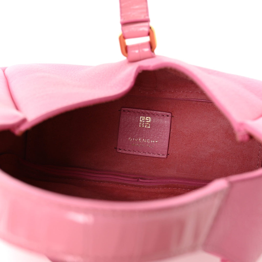Grained Calfskin Mini G-Lock Hobo Pink