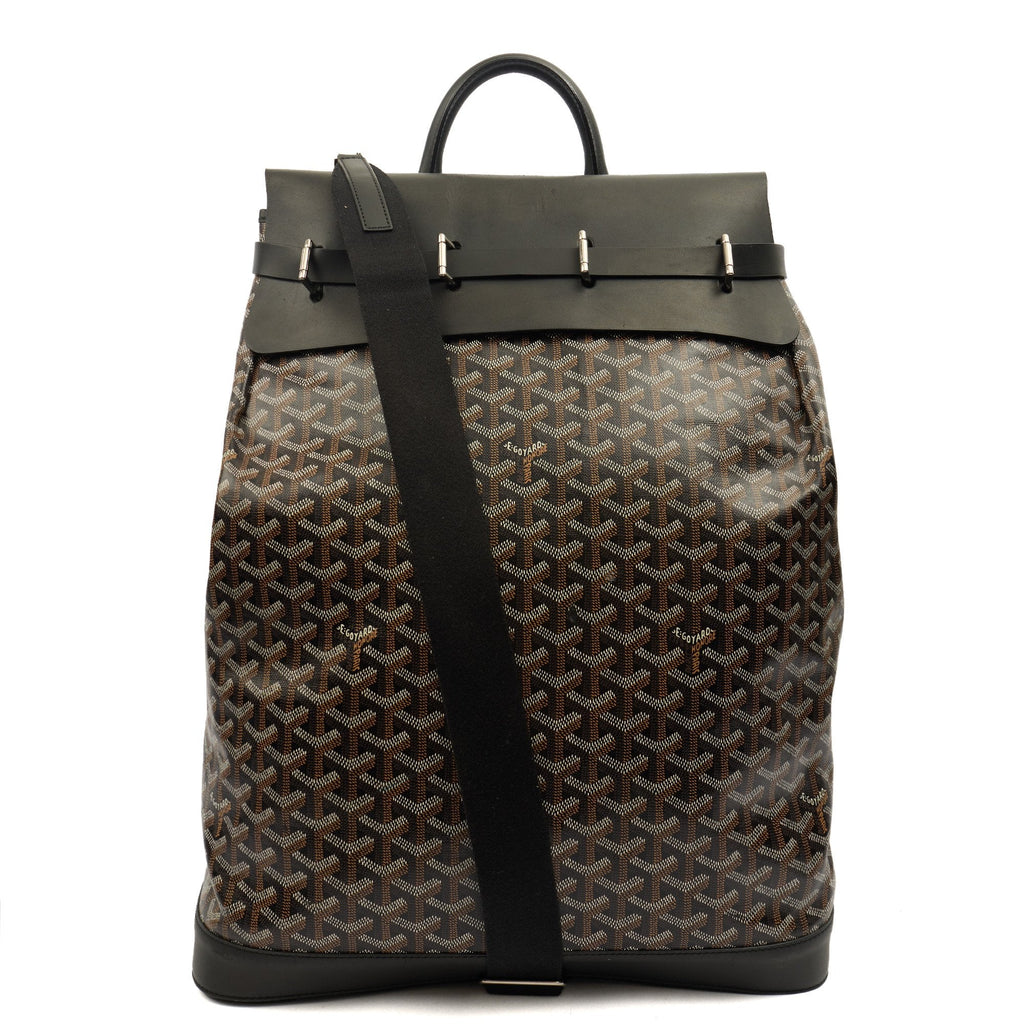 Goyard Backpack Steamer Backpack in Black, Leather