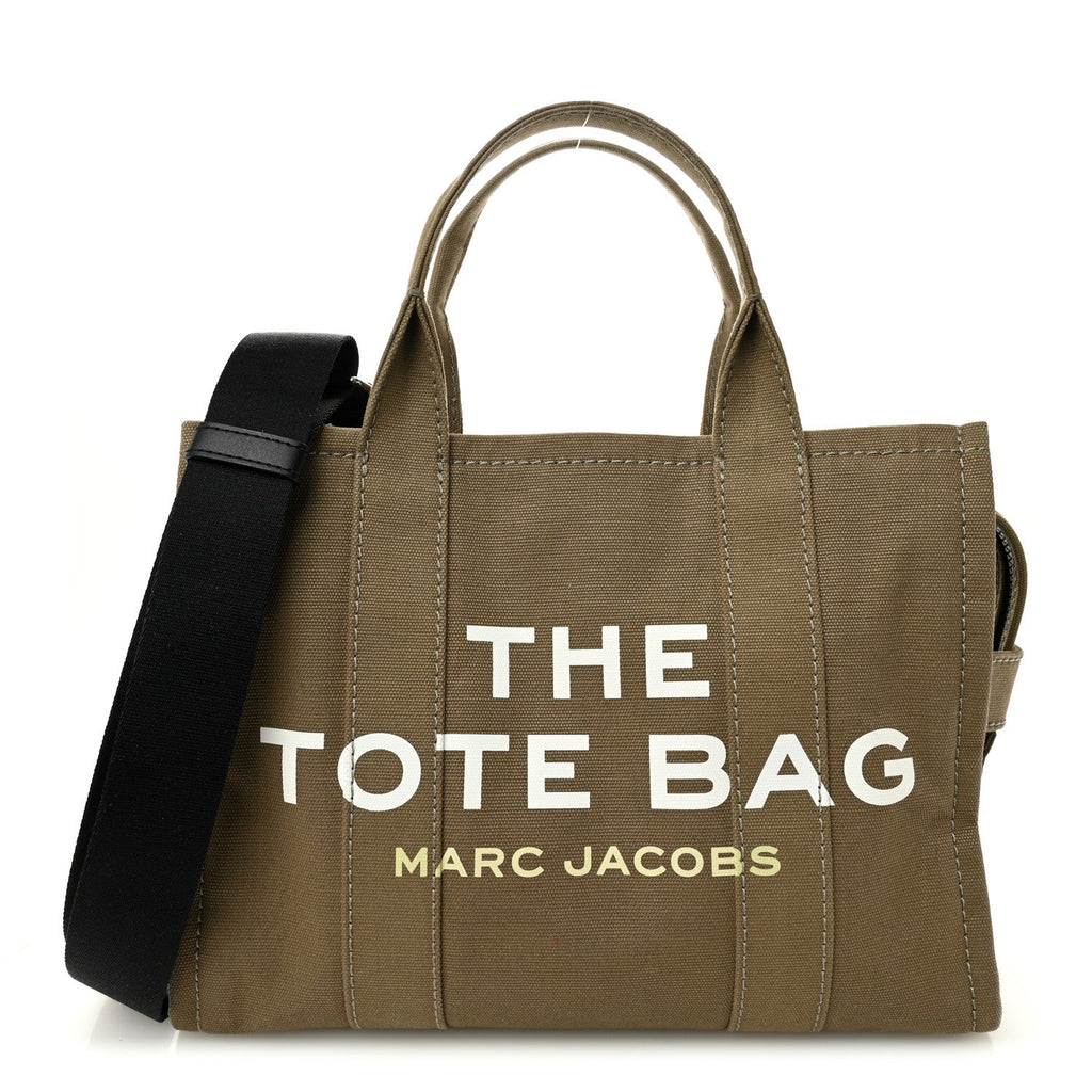 Cotton Canvas Medium The Traveler Tote Bag Slate Green