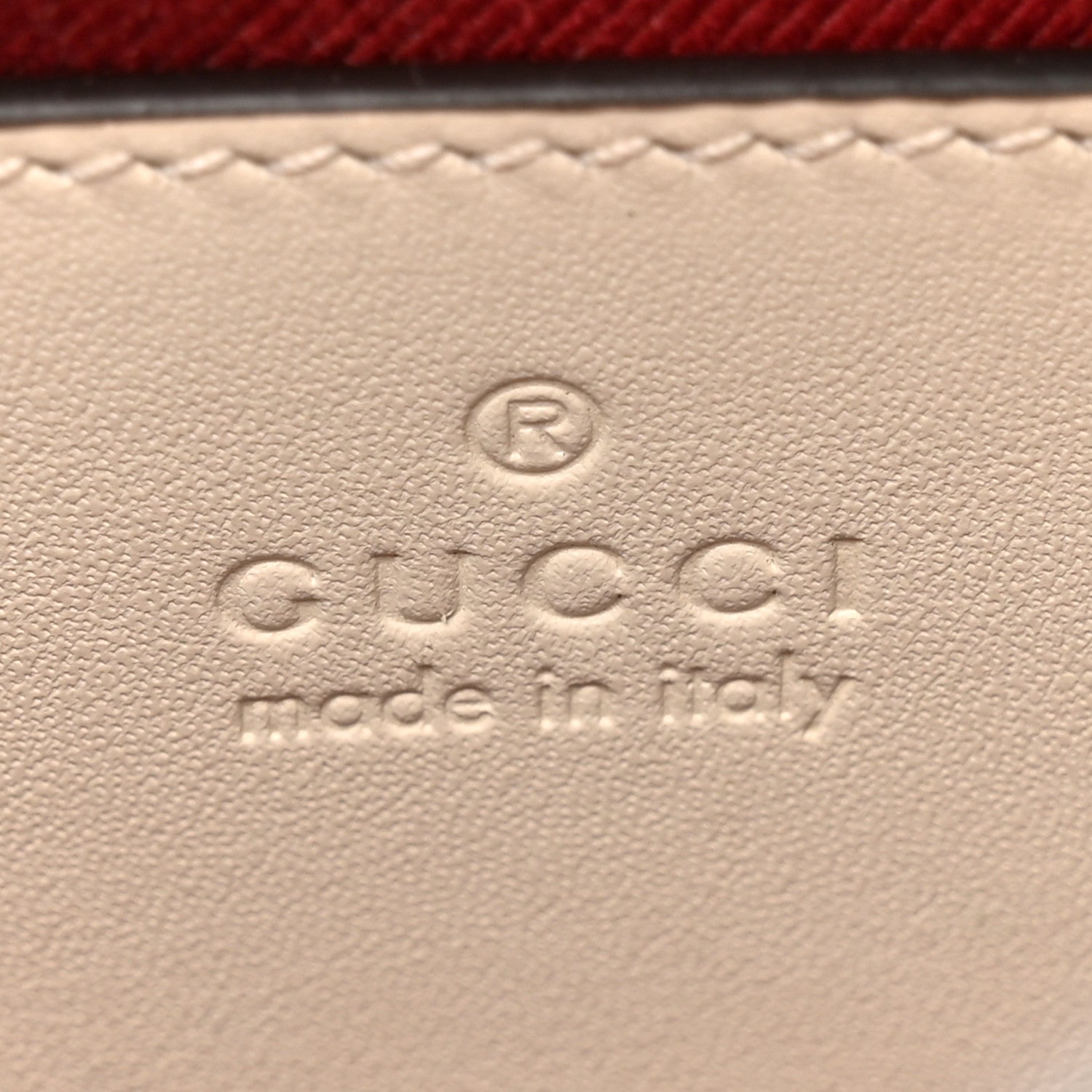 GG Supreme Monogram Textured Calfskin Small Emblem Shoulder Bag Beige Mystic White