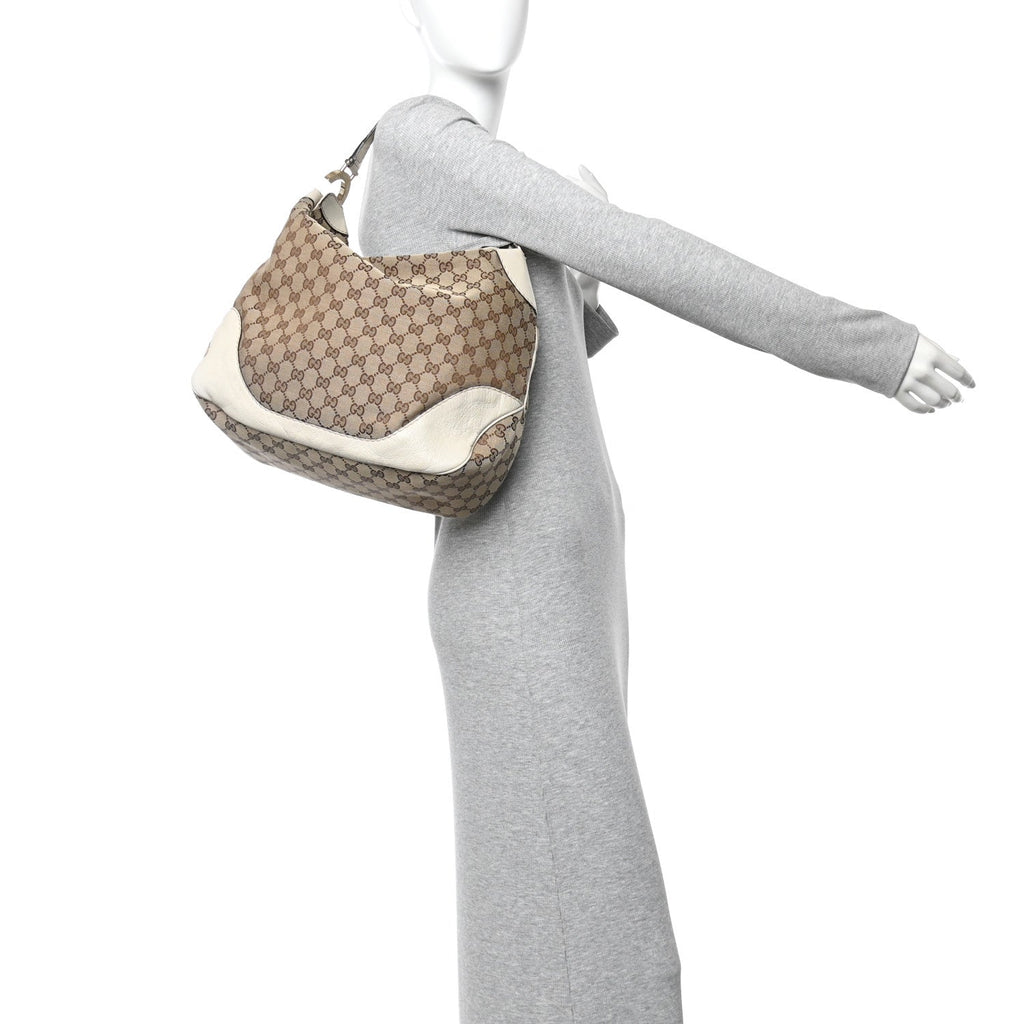 Monogram Medium Charlotte Hobo Off White