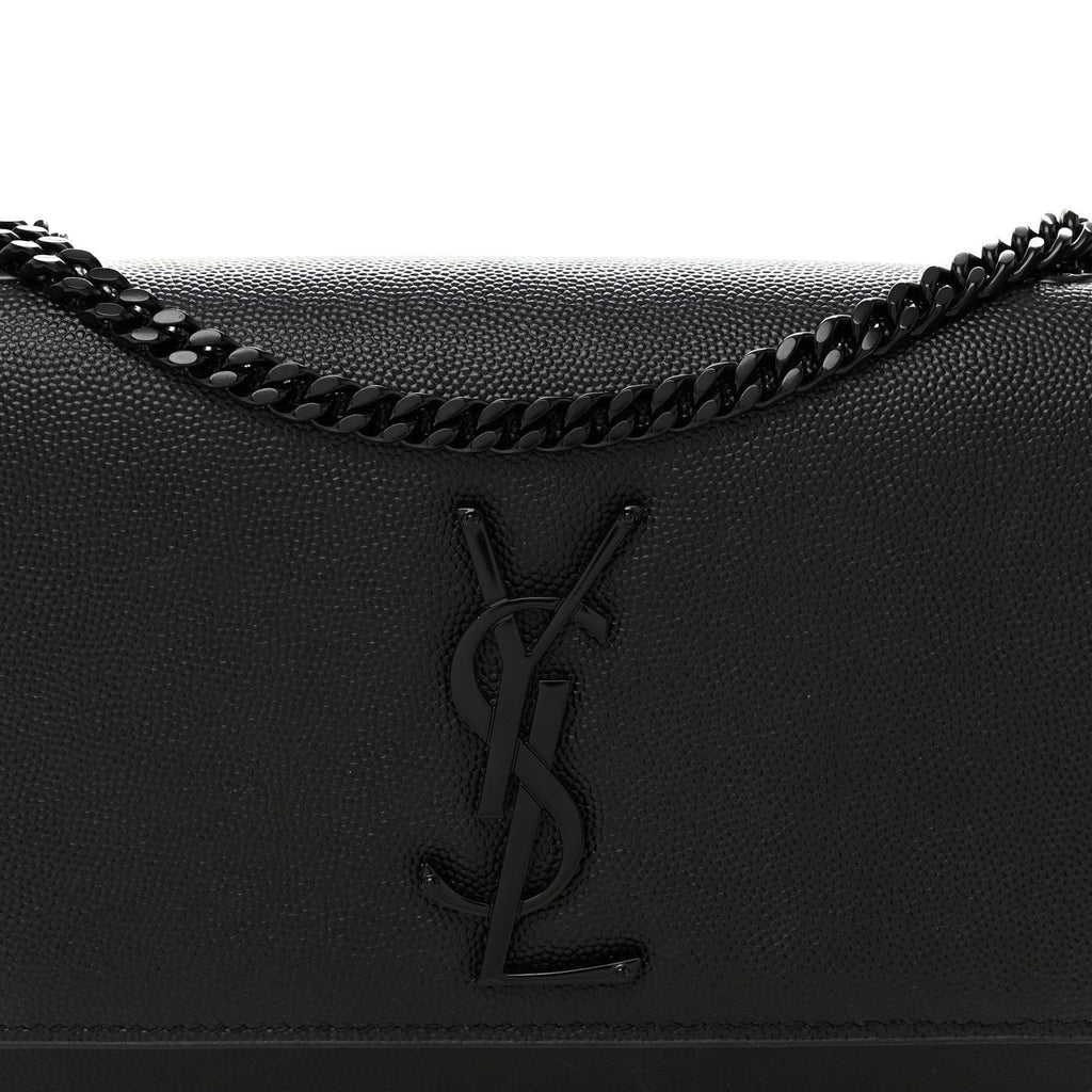 Grain De Poudre Small Monogram Monochrome Kate Satchel Black