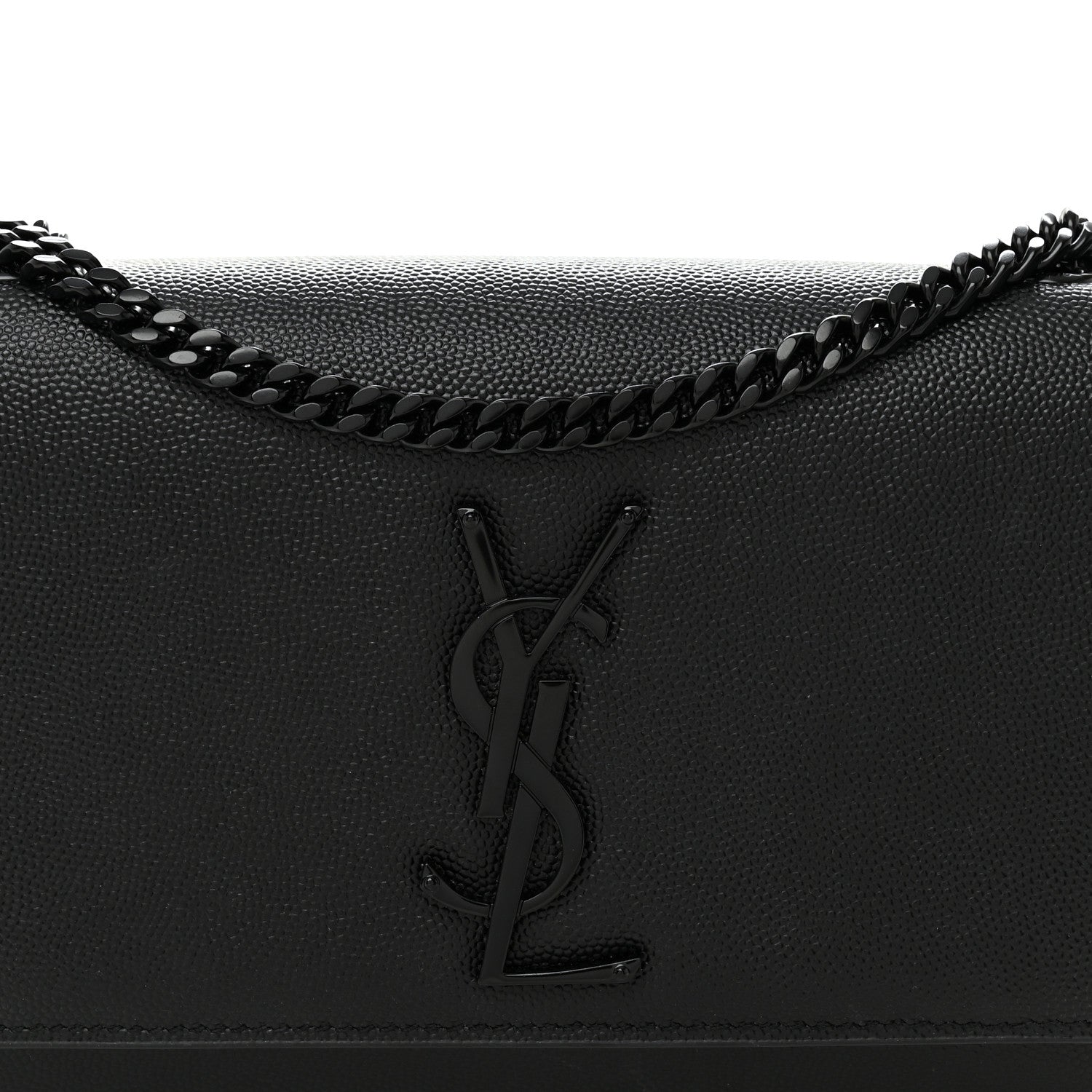Grain De Poudre Small Monogram Monochrome Kate Satchel Black