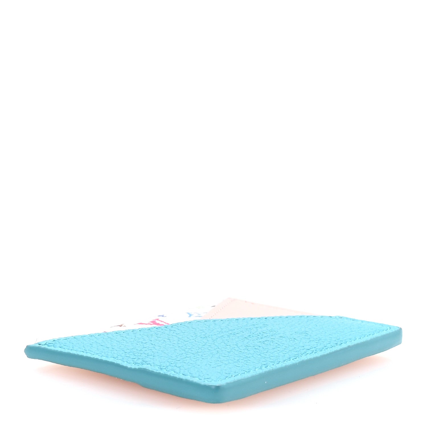 LV X TM Monogram Multicolor Criss-Cross  Holder Kabira Blue Rose