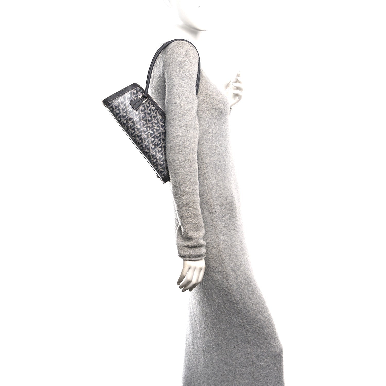 Goyardine Bonbonniere Bag Grey