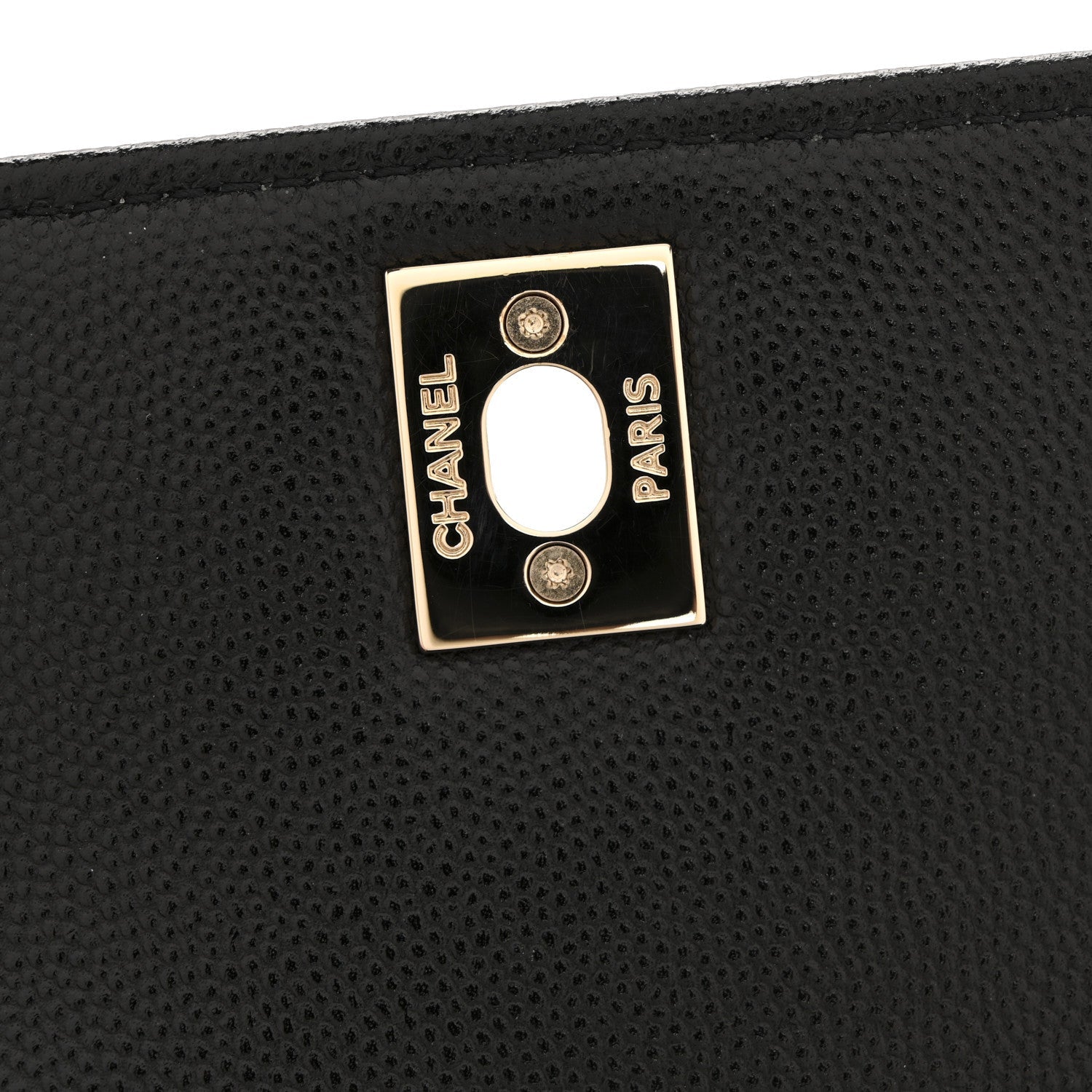 Caviar Quilted Mini Coco Handle Flap Black