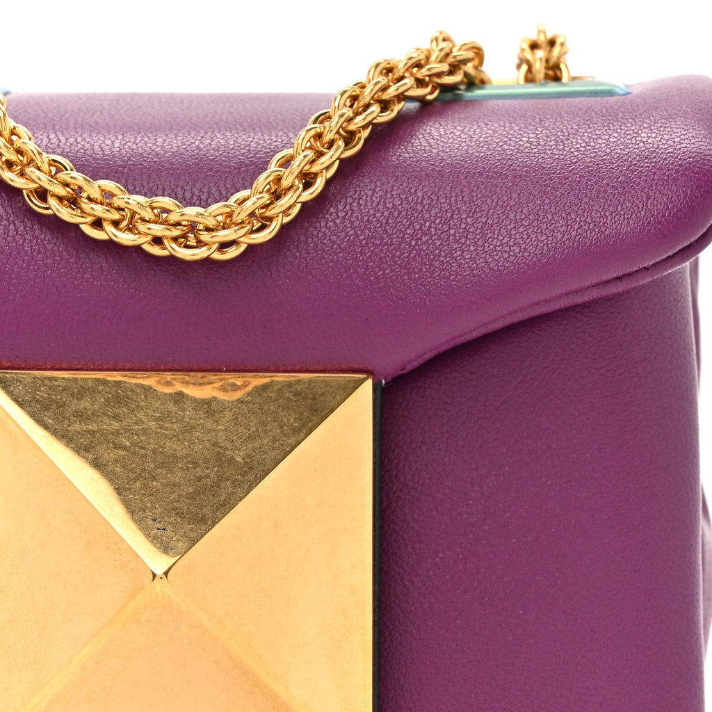 Nappa Micro One Stud Chain Bag Prune