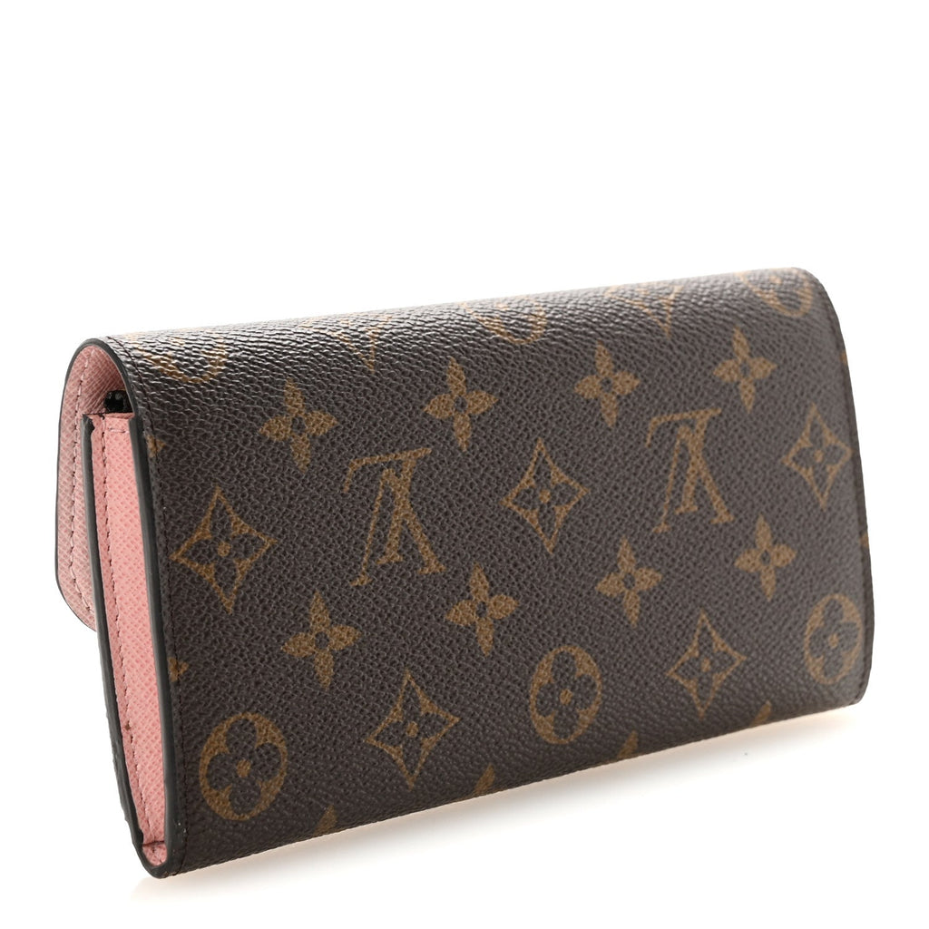 Monogram Emilie Wallet Rose Ballerine