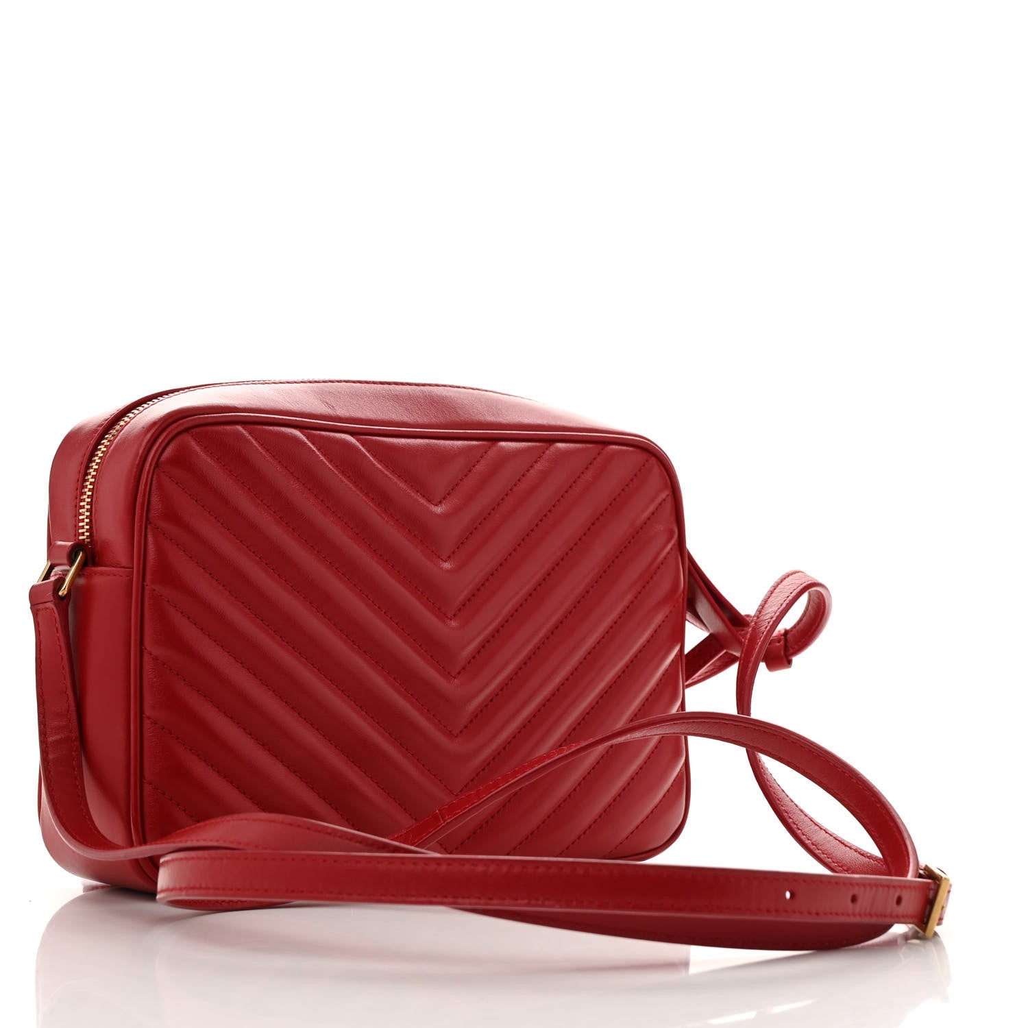 Calfskin Matelasse Monogram Lou Camera Bag Rouge Eros