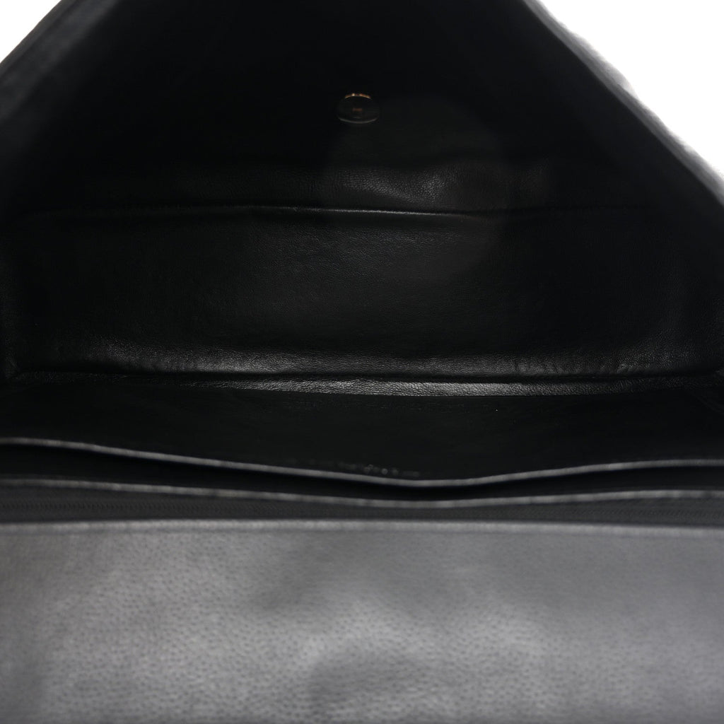 Caviar Maxi Single Flap Black