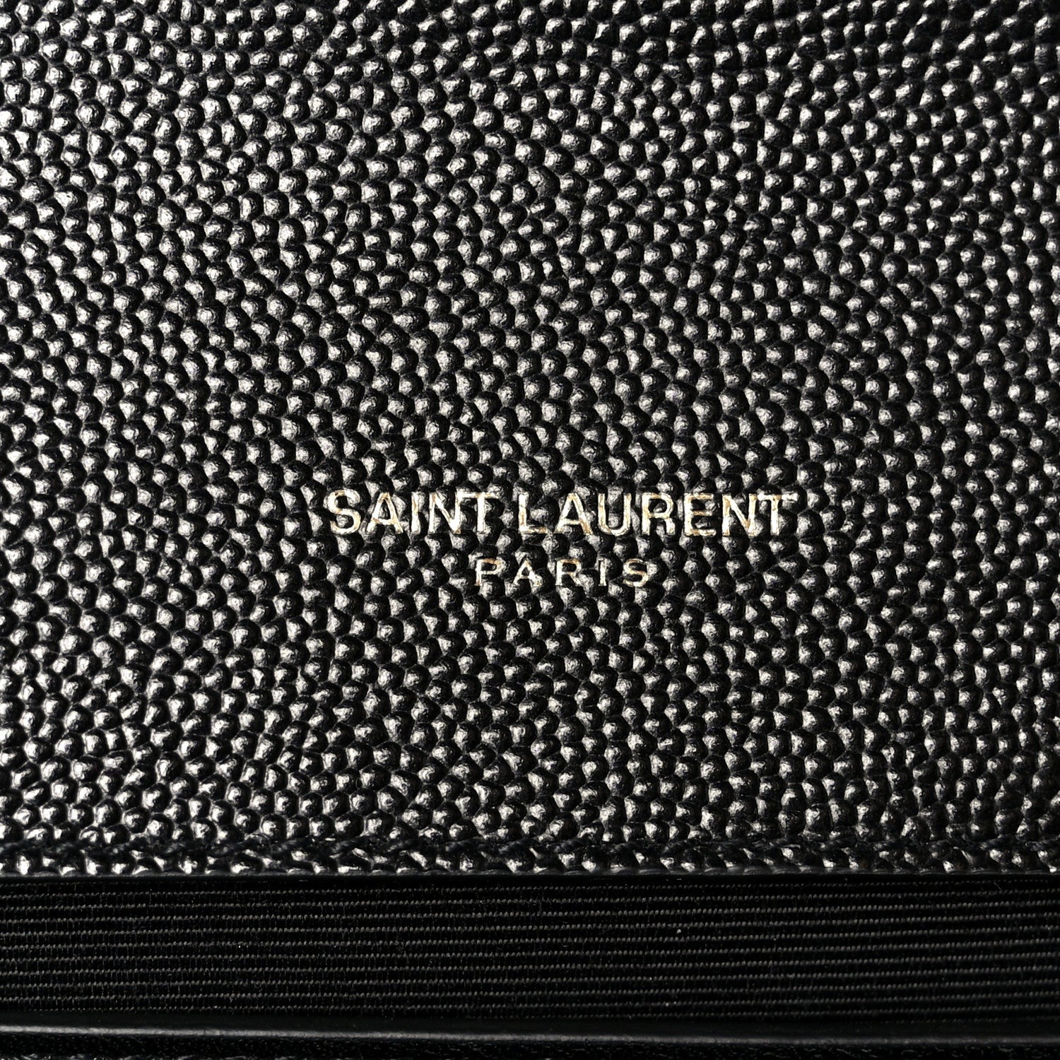 Grain De Poudre Medium Classic Monogram Kate Satchel Black