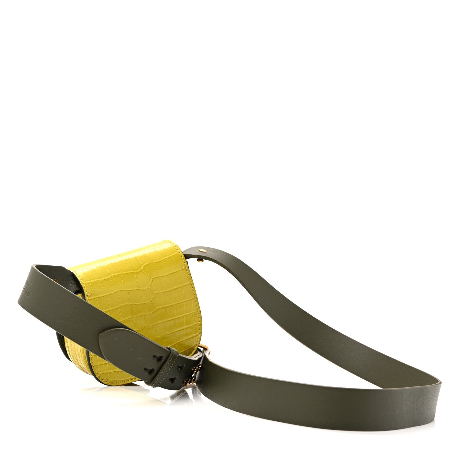Alligator Bridle Micro Satchel Lime