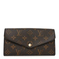 Monogram Sarah Wallet NM Coquelicot