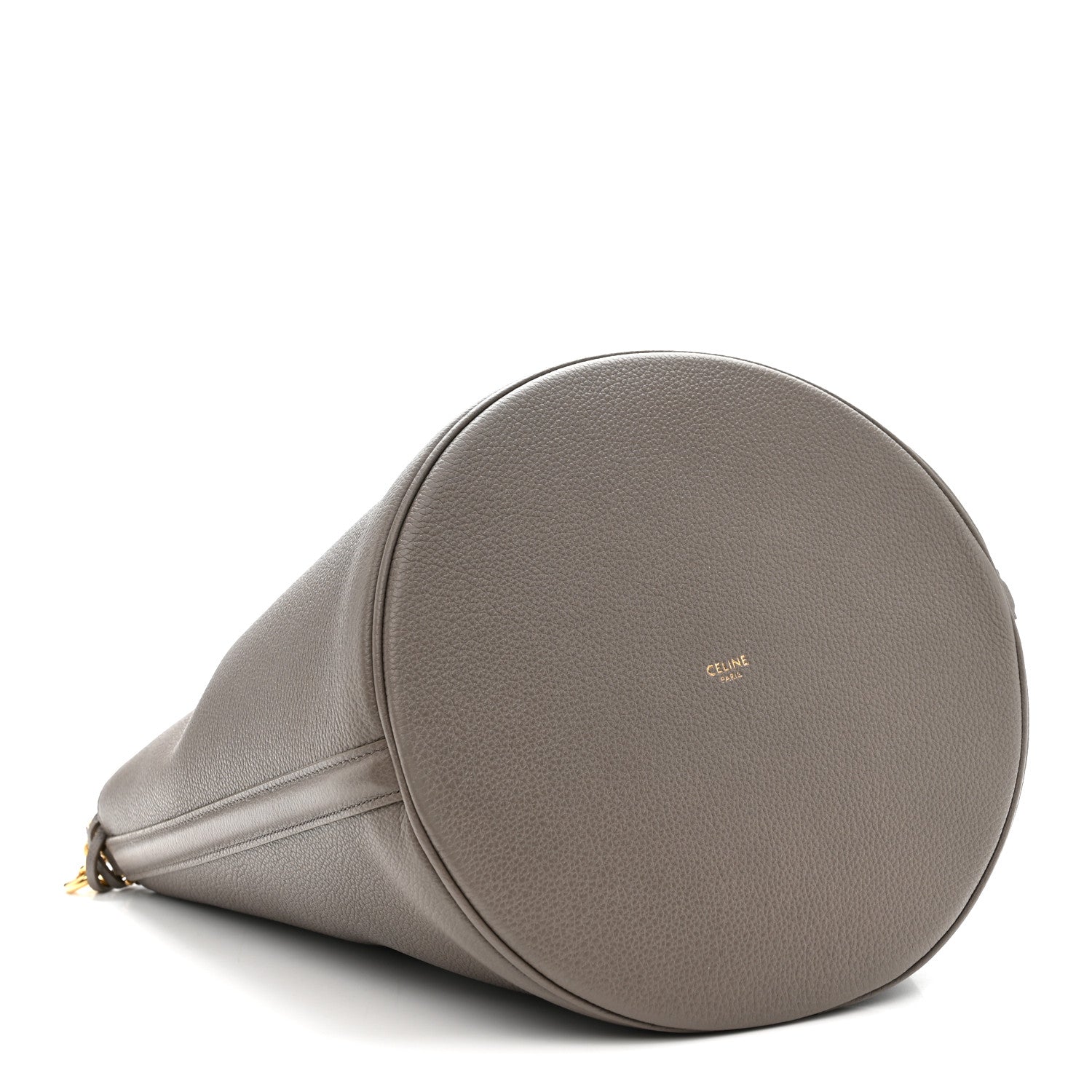 Supple Grained Calfskin Bucket 16 Bag Pebble