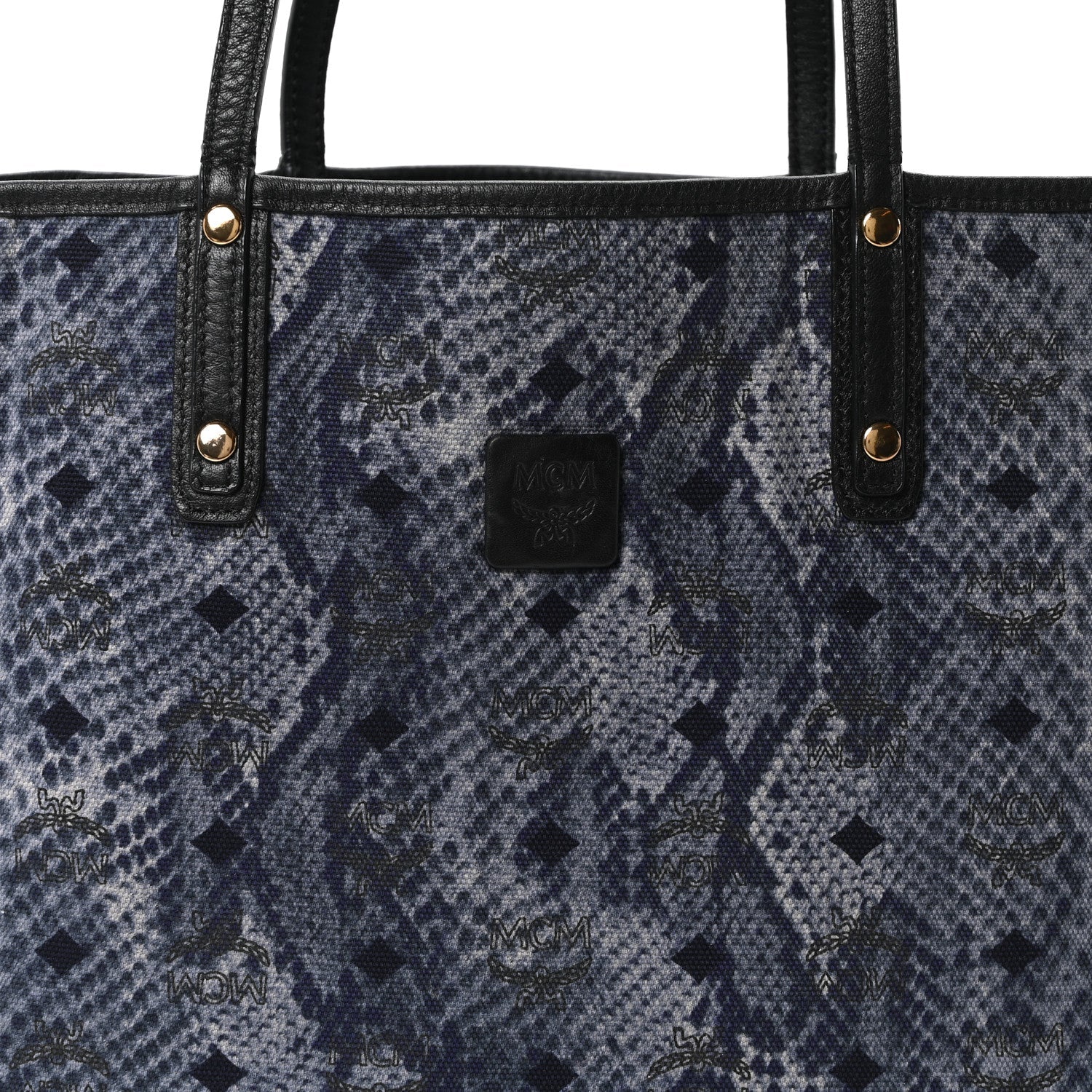 Visetos Medium Liz Reversible Shopper Tote Black