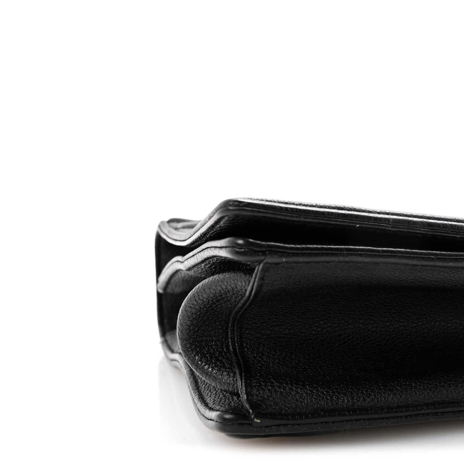 Grained Calfskin Medium Diorama Flap Bag Black
