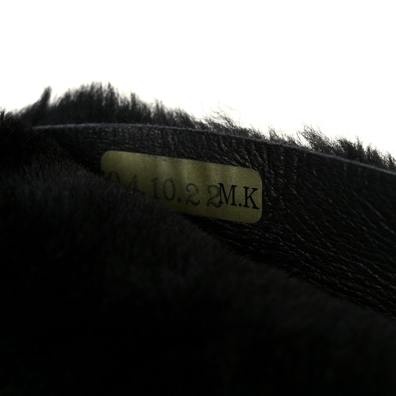 Shearling Quilted Medium Single Flap Black