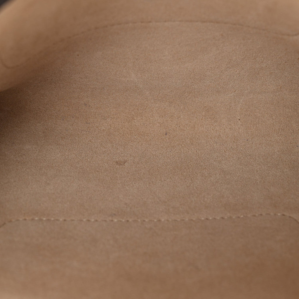 Suede Calfskin Small Faye Shoulder Bag Pearl Beige