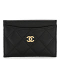 Caviar Quilted  Holder Black