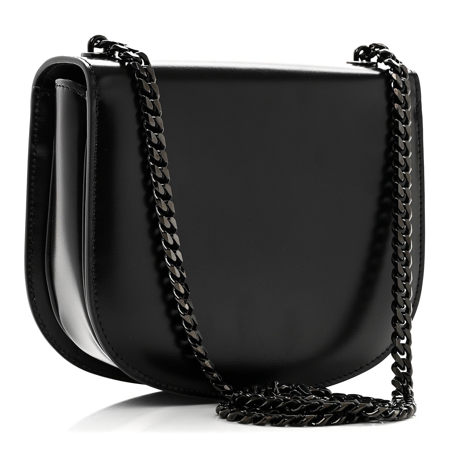Calfskin Besace Clea Chain Triomphe Black