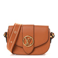 Grained Calfskin LV Pont 9 Soft MM Golden Siena