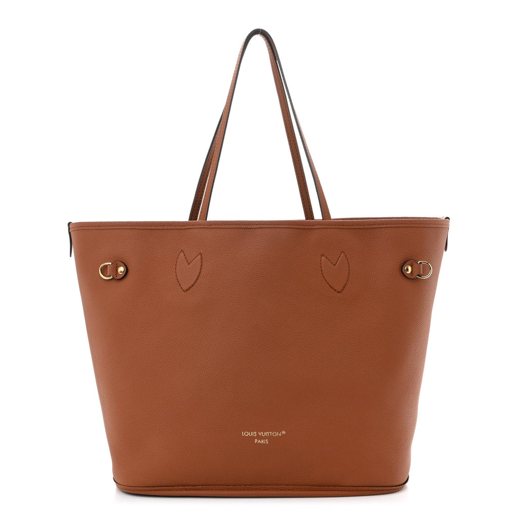 Monogram Calfskin Neo Neverfull Inside Out MM Tan