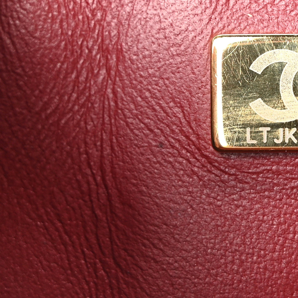 Lambskin Quilted Mini Square Flap Red