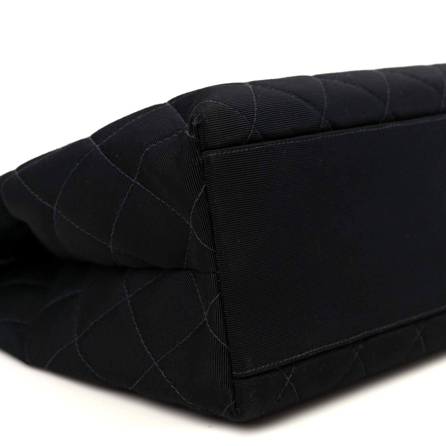 Grosgrain Quilted Shopper Tote Black