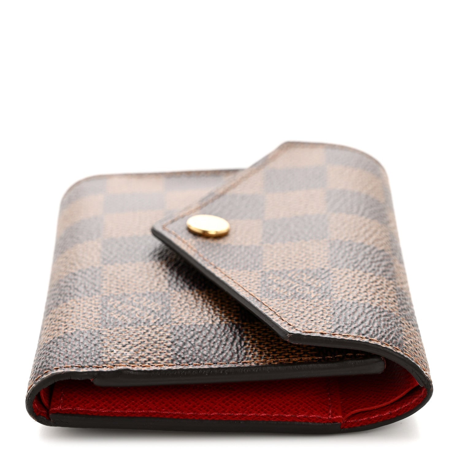 Damier Ebene Victorine Wallet Red