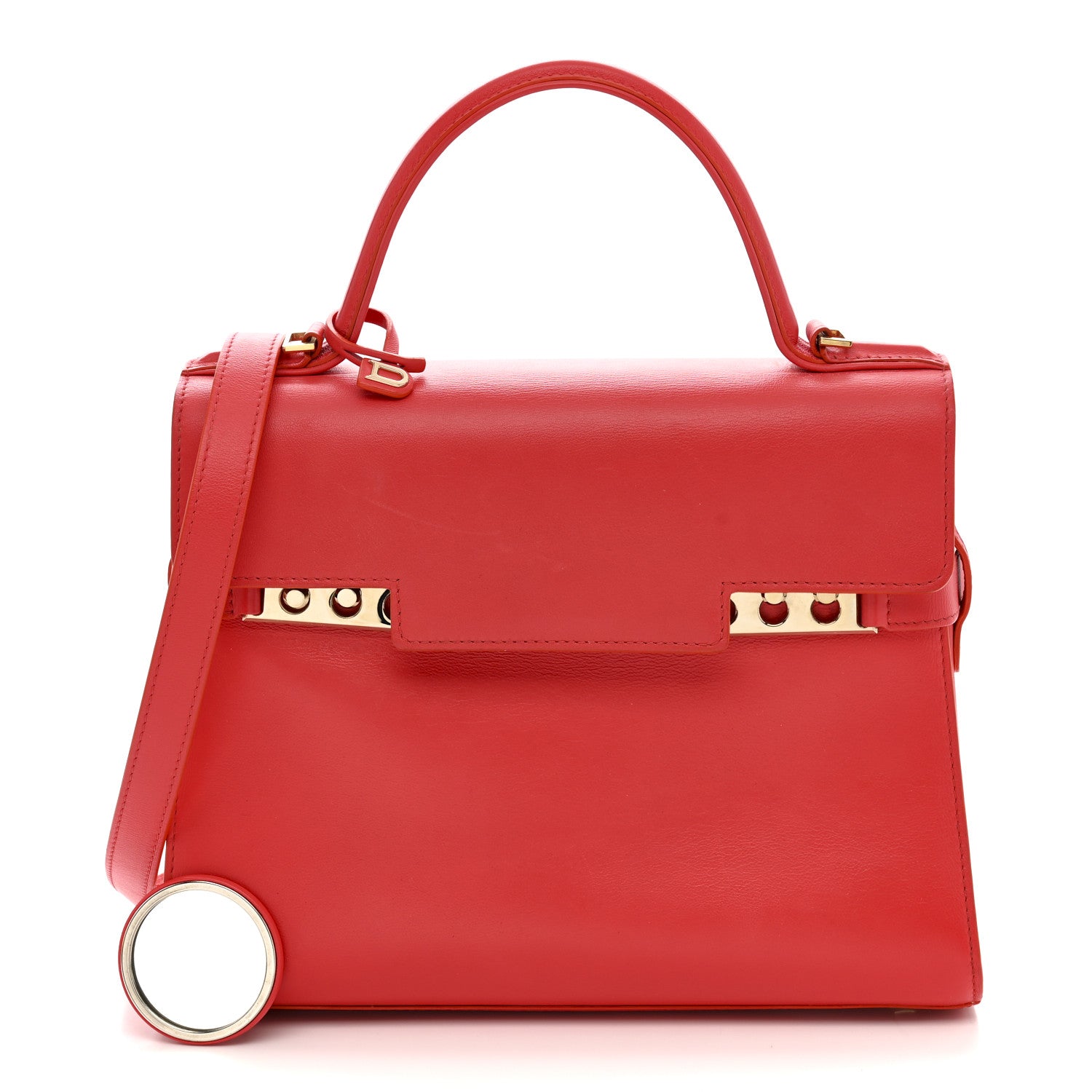 Calfskin MM Tempete Satchel Coral