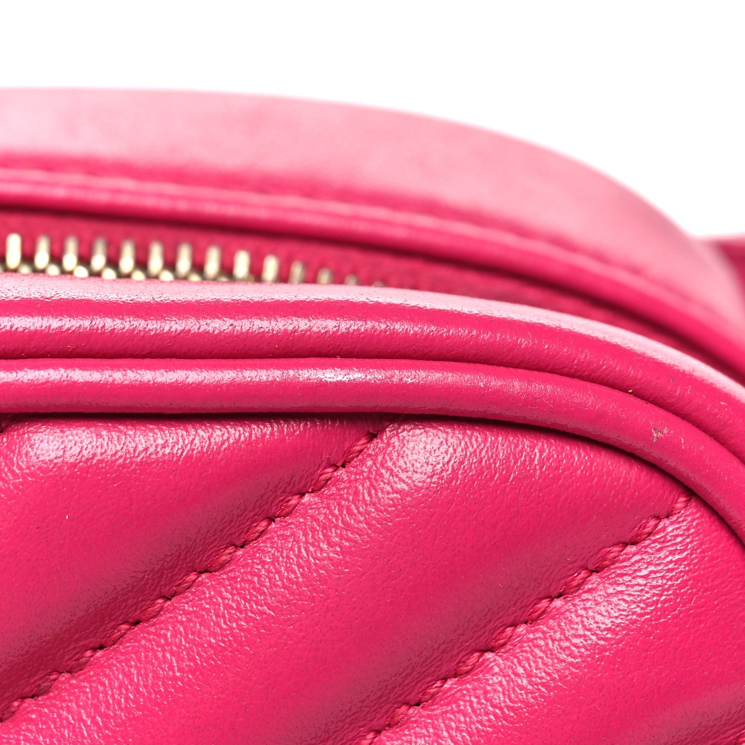 Calfskin Matelasse Monogram Lou Belt Bag Bright Pink